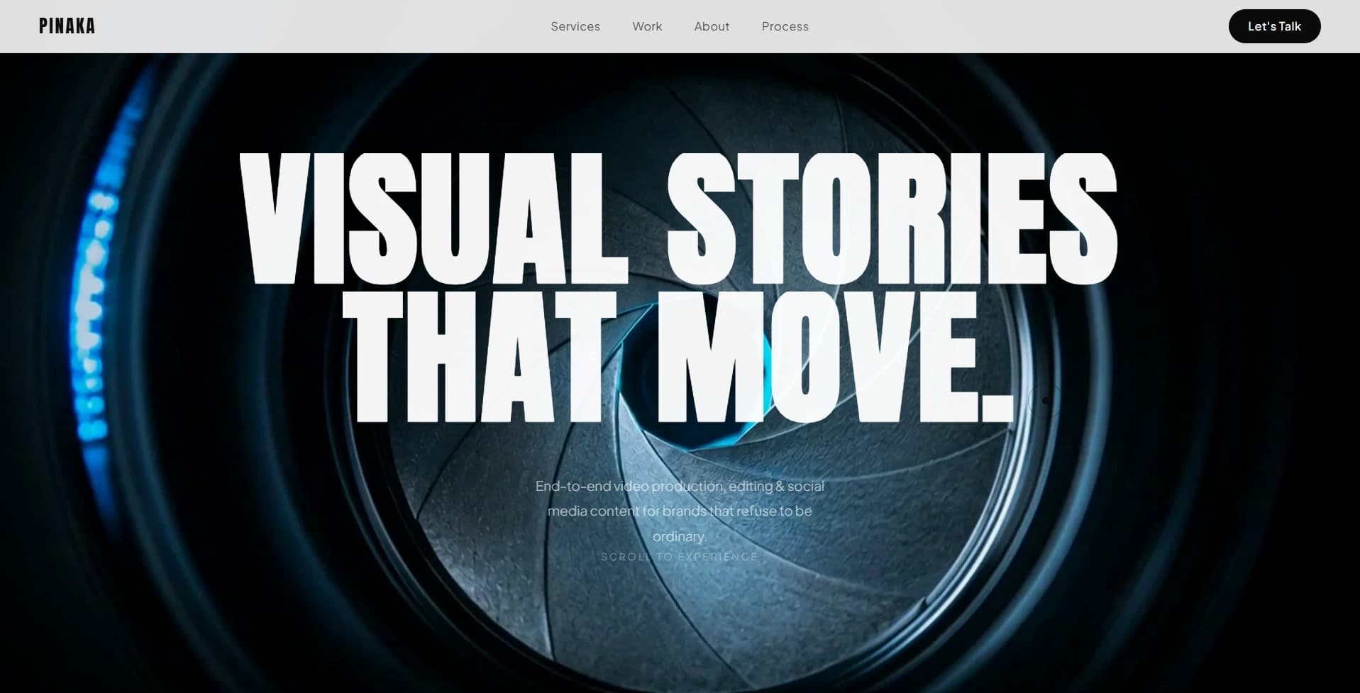Pinaka Studios website screenshot